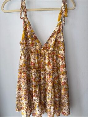 Fairy Babydoll Mini Dress with Tassels